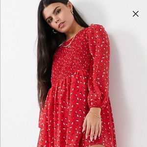 ASOS RED DRESSA